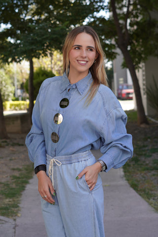 Camisa Denim Statement