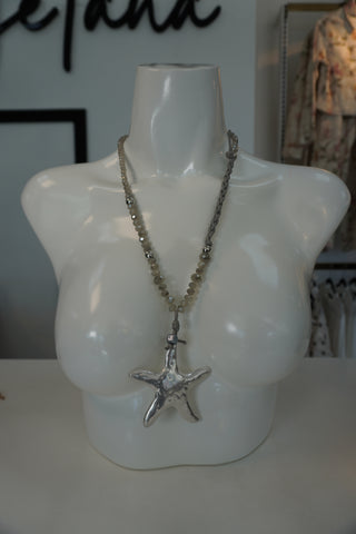 Collar Silver Starfish