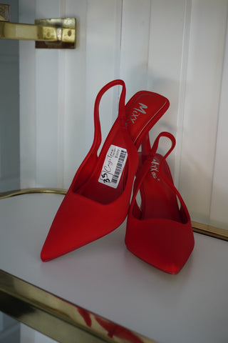 Tacones Costa Carmesí