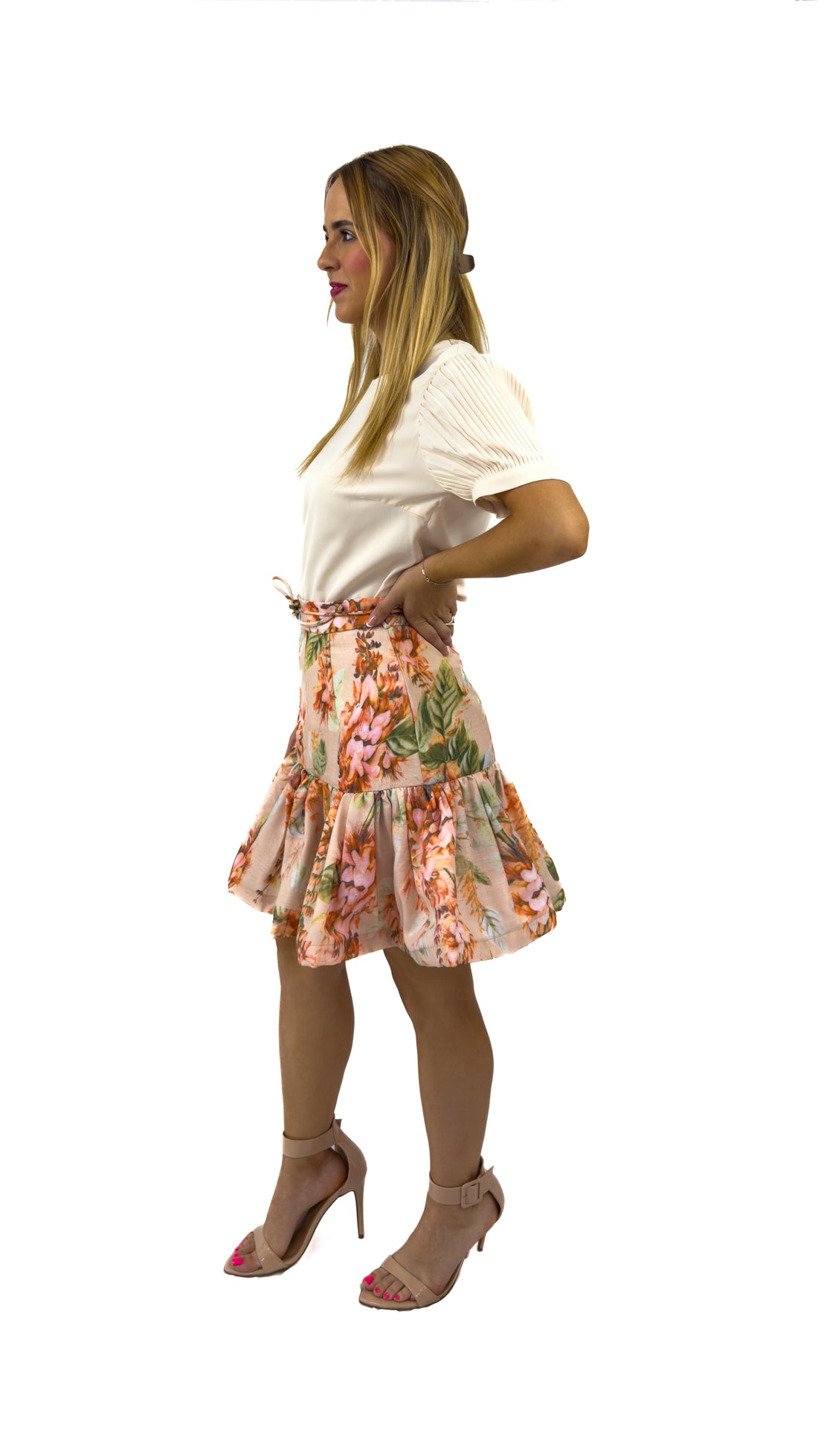 Falda Flores